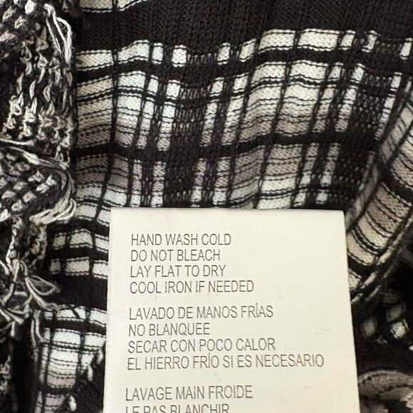 Ellen Tracy Black And White Cardigan Size Small‎ - Picture 7 of 7